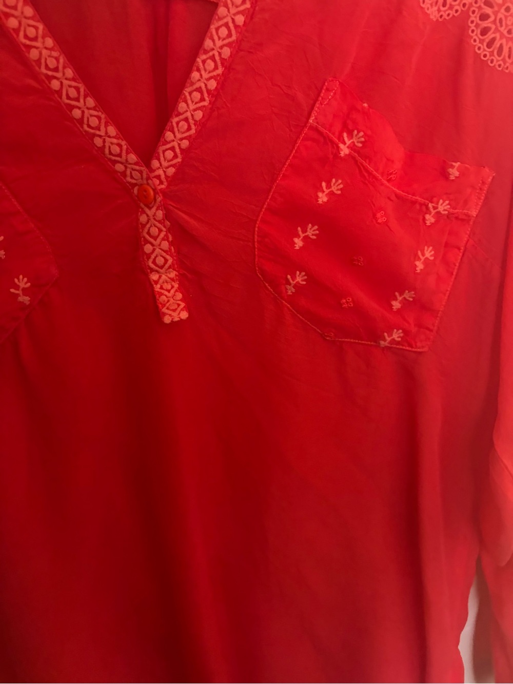 Johnny Was Red Tunic - Picture 11 of 13